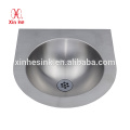 Wall Mounted Corner Stainless Steel Hand Wash Basin